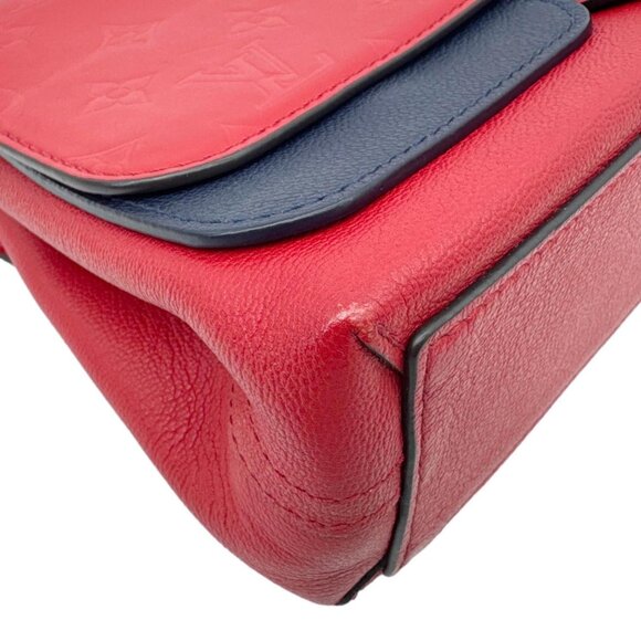 Louis Vuitton Very Chain Cuir Plume Ecume Leather Shoulder Bag Red - Picture 8 of 13